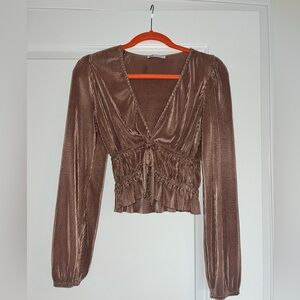 Gold Zara top